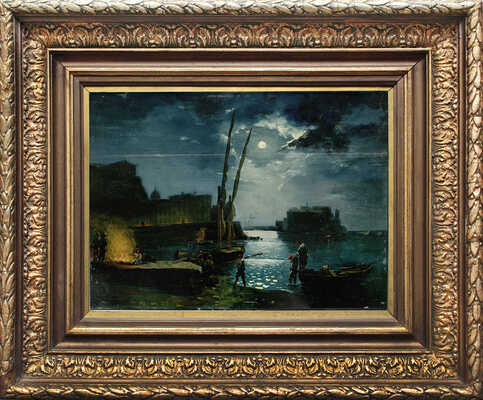 Шульгин Владимир Иванович. Неаполь в лунную ночь (копия с картины С. Щедрина)